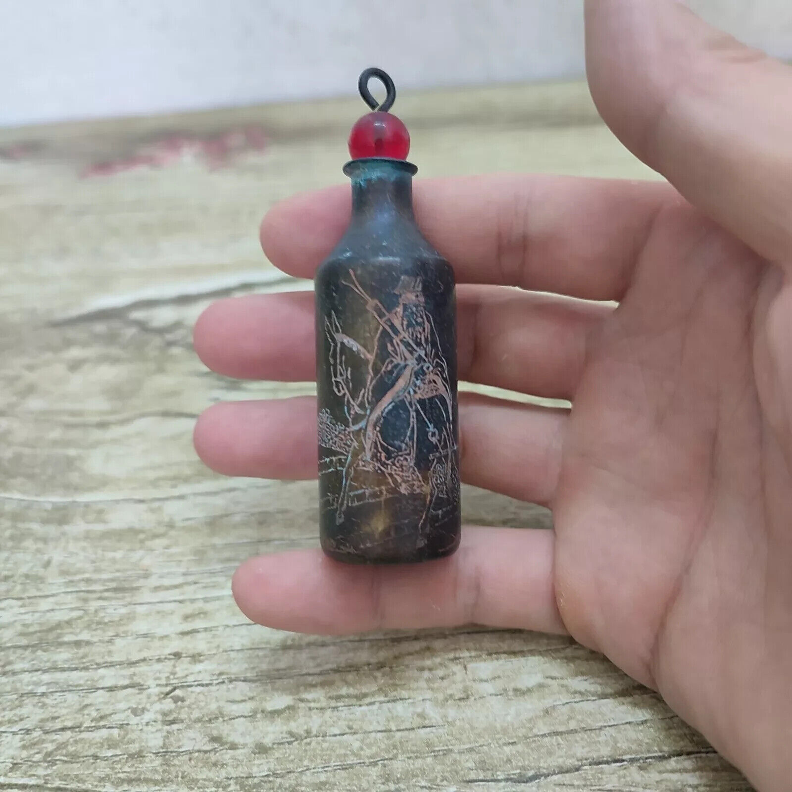 Vintage Collectible Bottles - Botol kerajinan seni botol Snuff ukiran