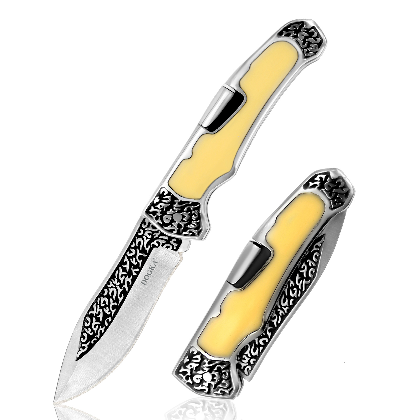 Vintage Collectible Pocket Knives - Alat Utilitas Lipat Berukir Vintage dengan