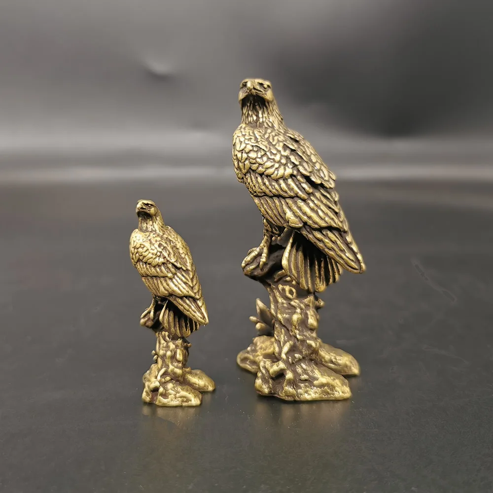 Vintage Collectible Toys - Patung elang kuningan, Vintage simulasi patung