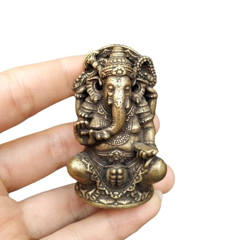 Vintage Collectible Toys - 1/3 Buah Patung Figur Dewa Gajah