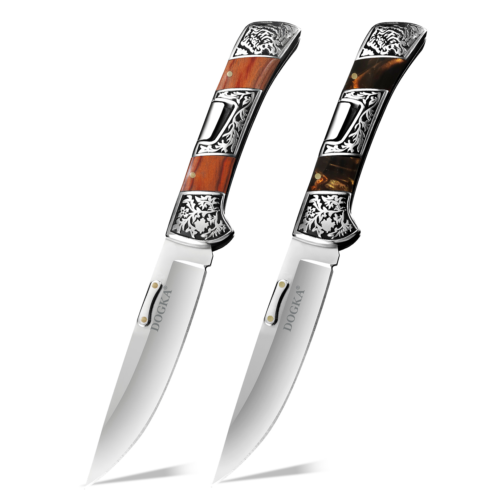 Vintage Collectible Pocket Knives - Pisau Lipat Ukiran Vintage dengan Gagang