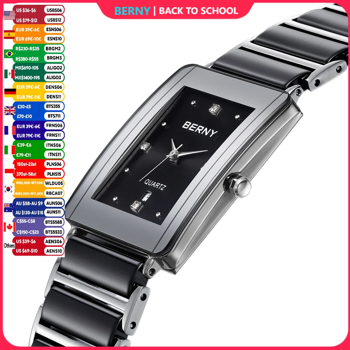 Vintage Collectible Watches - Jam Tangan Keramik BERNY untuk Pria