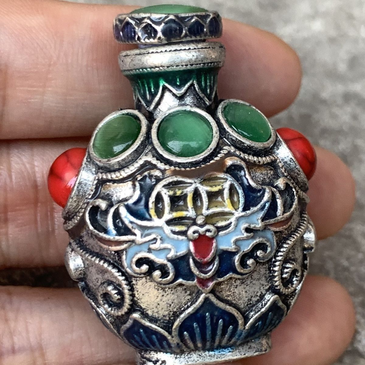 Botol Snuff Perunggu Cloisonne - Vintage Collectible Bottles ulasan dan harga