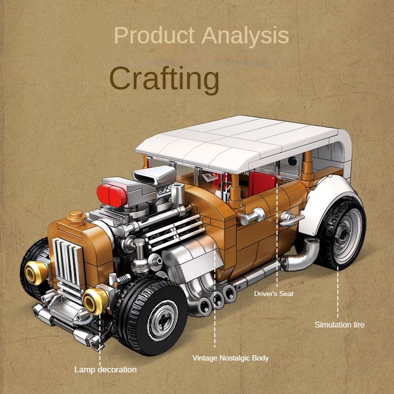 Set blok bangunan mobil retro  - Vintage Collectible Cars ulasan dan harga