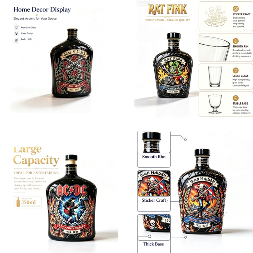 Botol Dekanter Wiski Motif Bat - Vintage Collectible Bottles ulasan dan harga