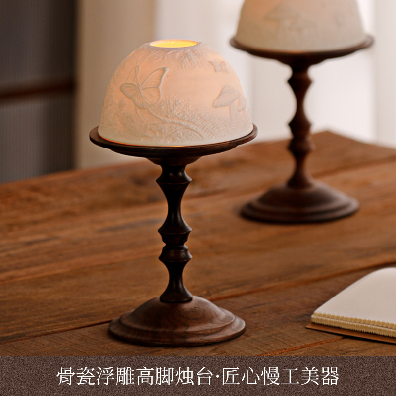 Tempat Lilin Walnut Vintage de - Collectible Vintage Matches ulasan dan harga