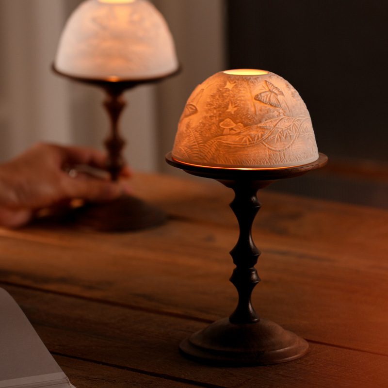 Tempat Lilin Walnut Vintage de - Collectible Vintage Matches ulasan dan harga