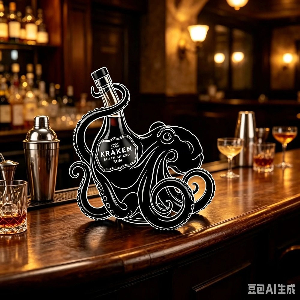 Cetakan Botol Rum Kraken Octop - Vintage Collectible Bottles ulasan dan harga