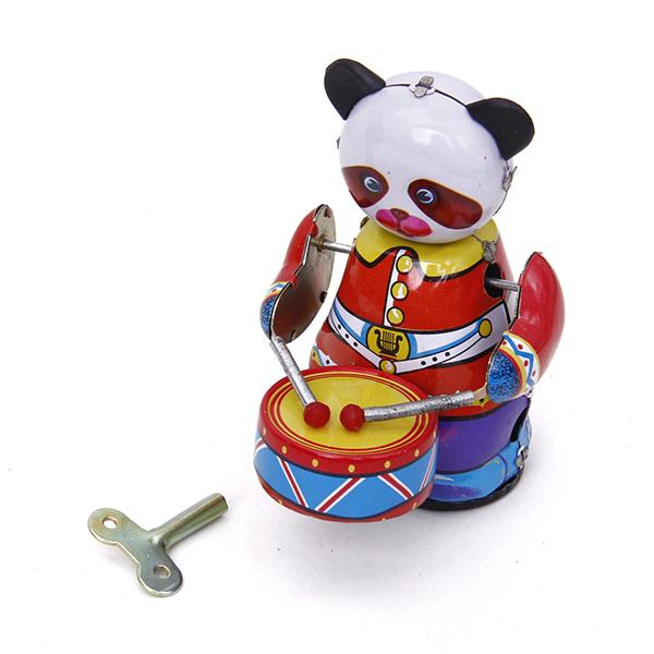 Mainan Drummer Panda Jam Putar - Vintage Collectible Toys ulasan dan harga