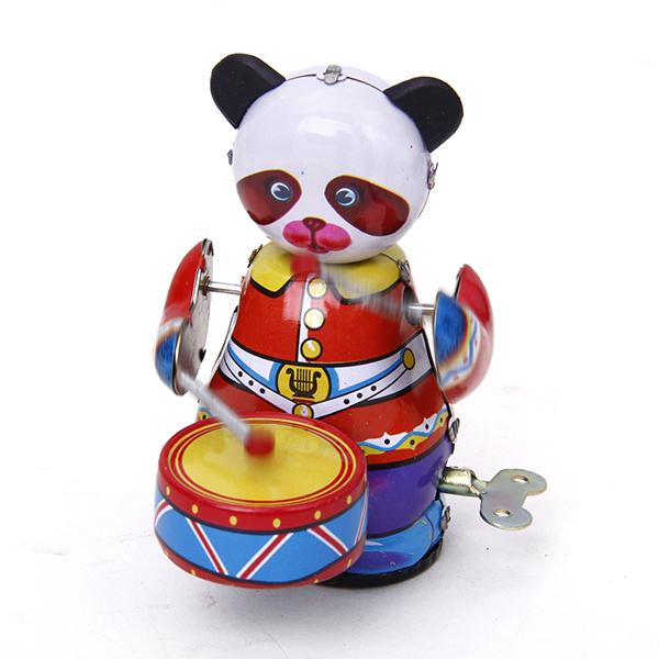 Mainan Drummer Panda Jam Putar - Vintage Collectible Toys ulasan dan harga