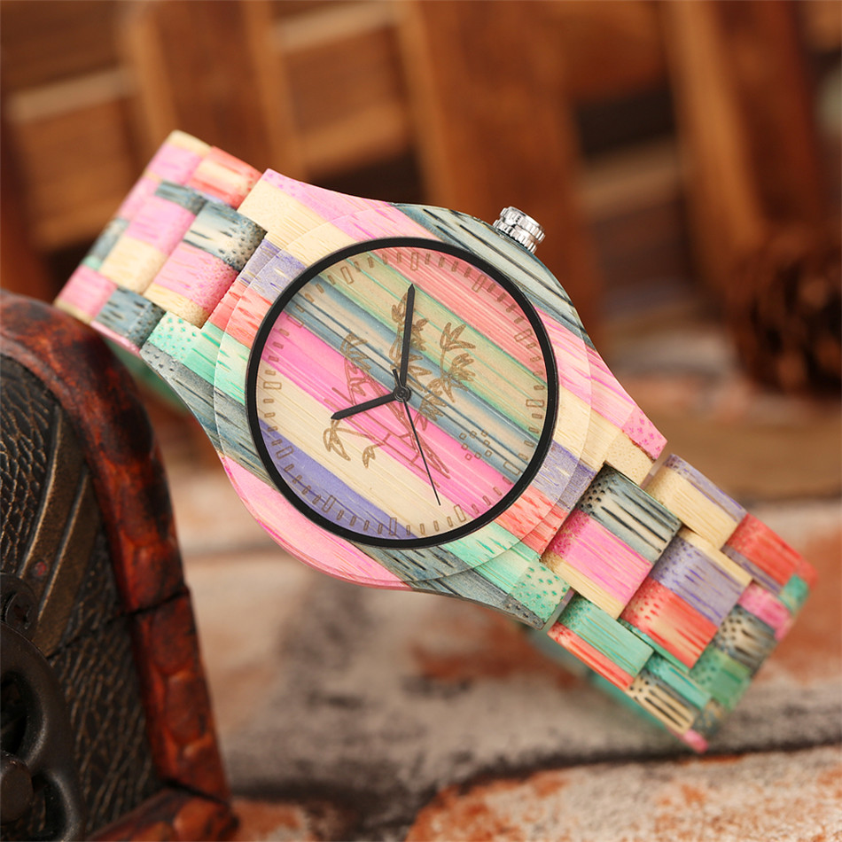 Jam tangan kuarsa kayu bambu p - Vintage Collectible Watches ulasan dan harga