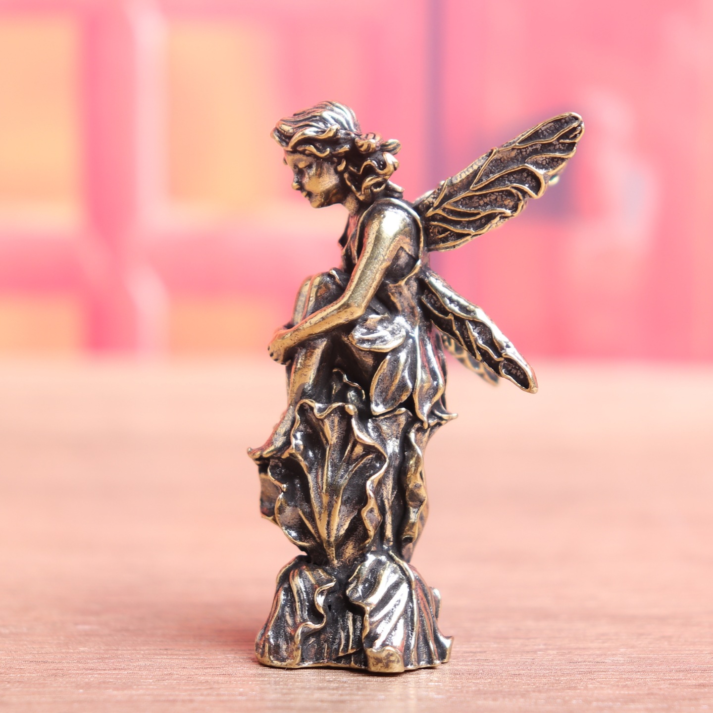 Patung Peri Kuningan Antik Dek - Vintage Fairy Figurines Collectible ulasan dan harga