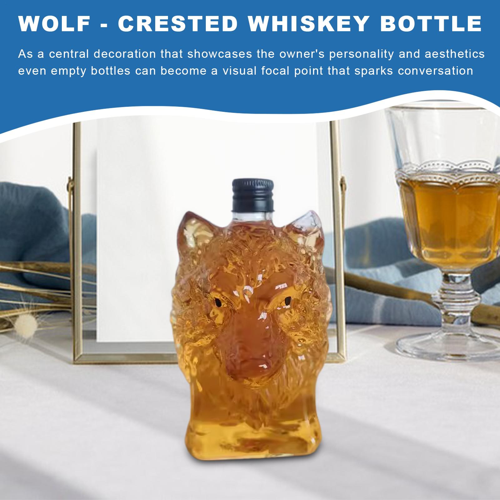 Botol Wiski Bentuk Serigala Ca - Vintage Collectible Bottles ulasan dan harga