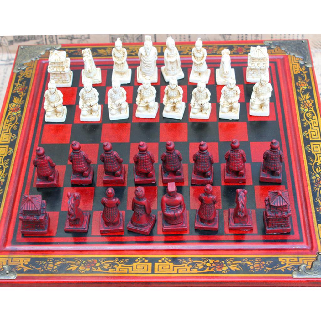 Set Catur Terakota Cina Antik  - Vintage Collectible Board Games ulasan dan harga
