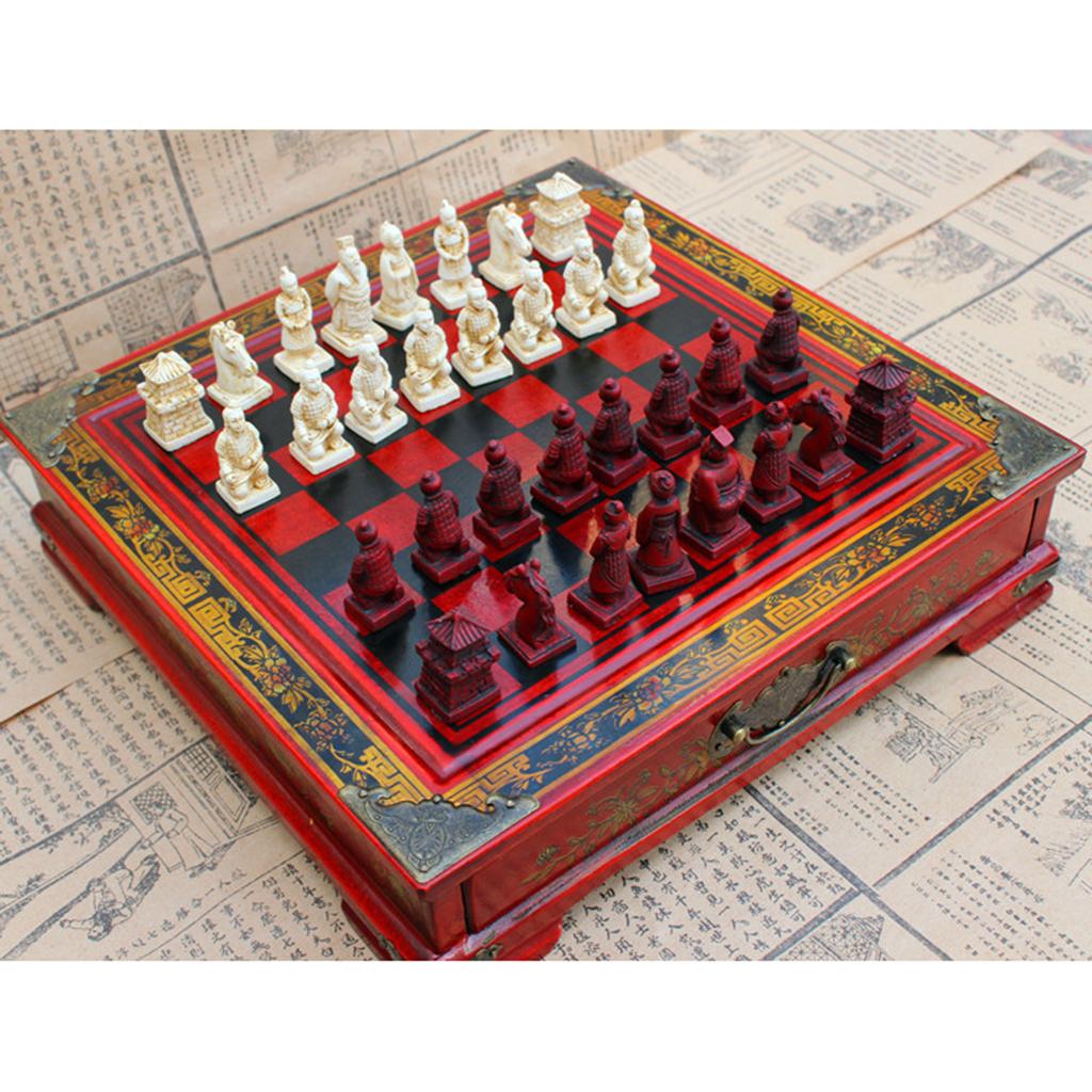Set Catur Cina Vintage Prajuri - Vintage Collectible Board Games ulasan dan harga