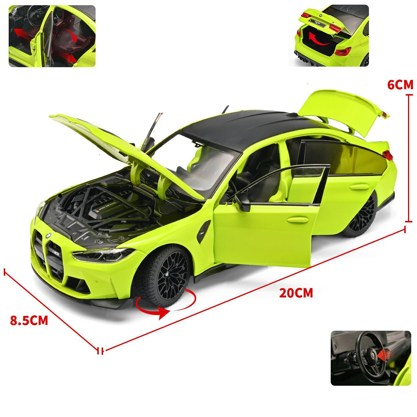 1:24 BMW M3 G80 Coupe Model Mo - Vintage Collectible Cars ulasan dan harga