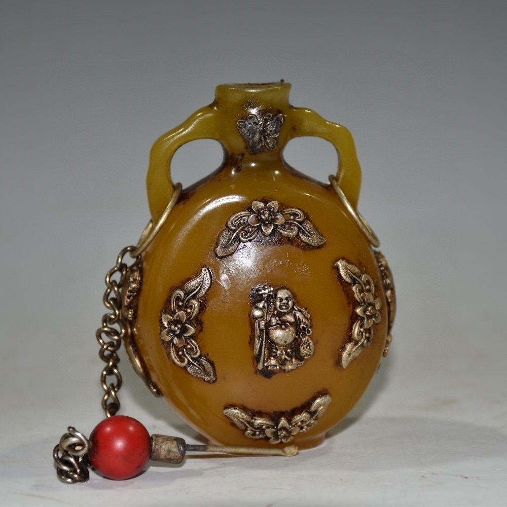 Ornamen Botol Tembakau Amber U - Vintage Collectible Bottles ulasan dan harga