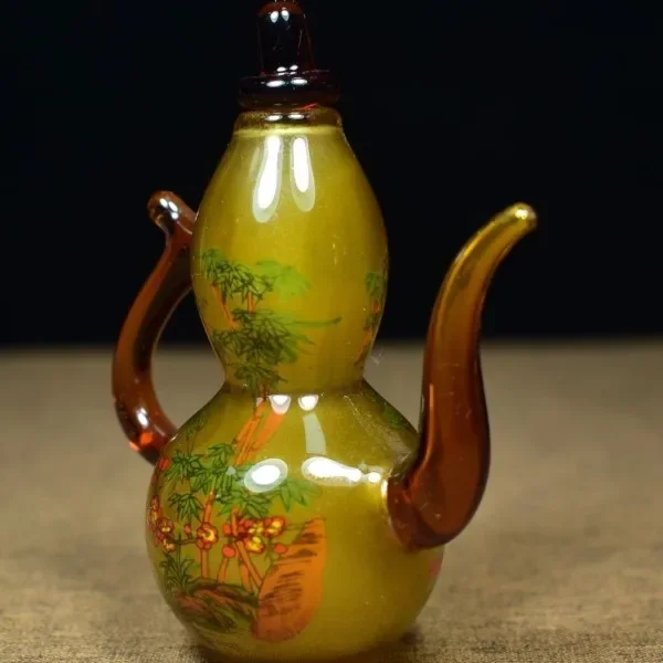 Botol Kaca Bentuk Labu dengan  - Vintage Collectible Glassware ulasan dan harga