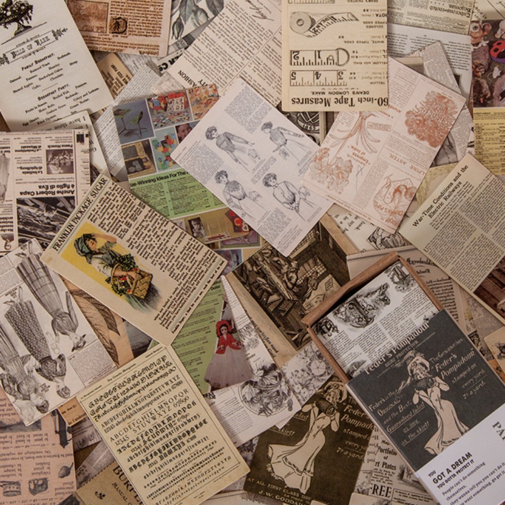 100 Buah Kertas Bahan Huruf Tu - Vintage Collectible Magazines ulasan dan harga