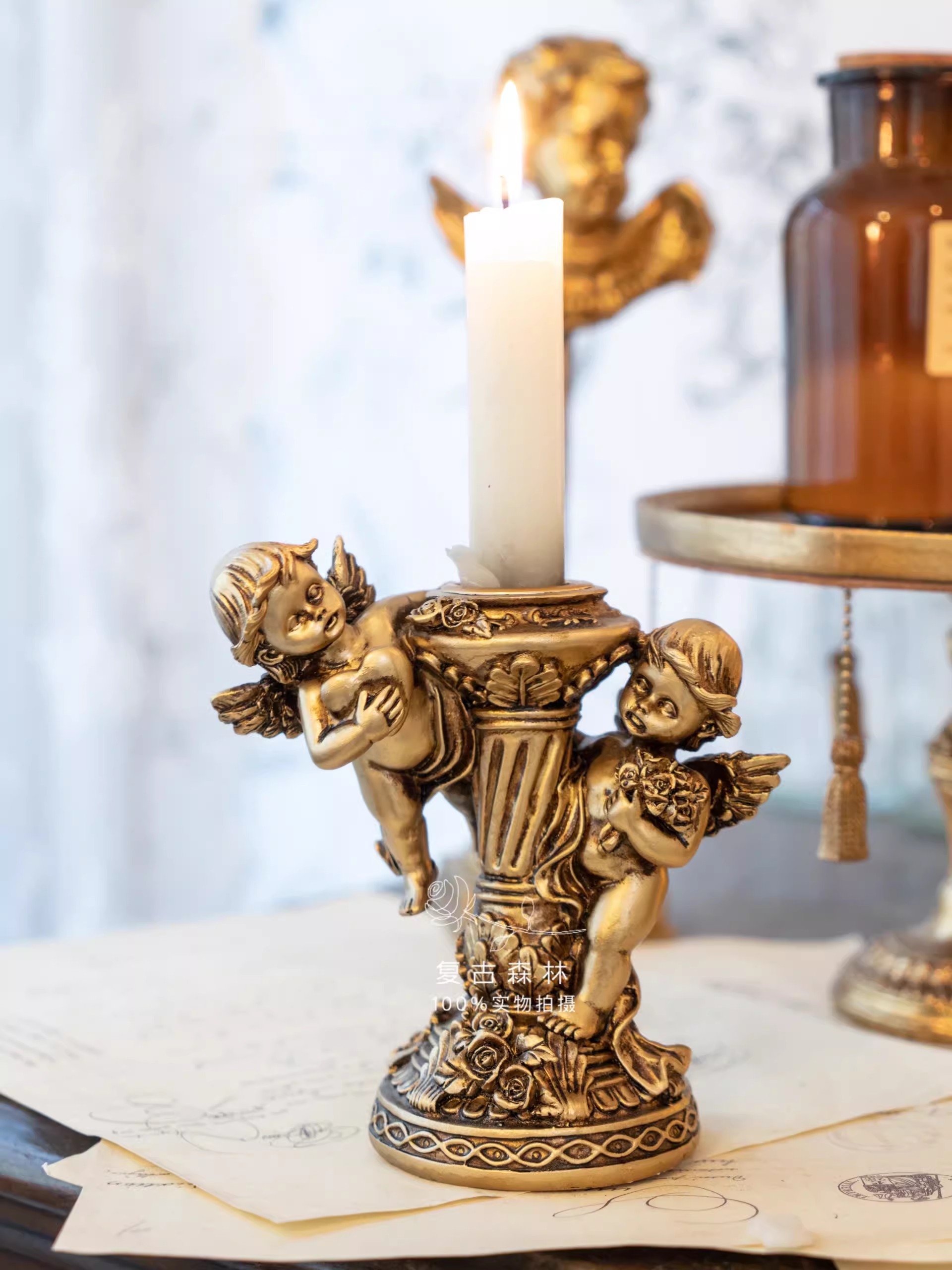 Patung tempat lilin pilar Roma - Collectible Vintage Matches ulasan dan harga