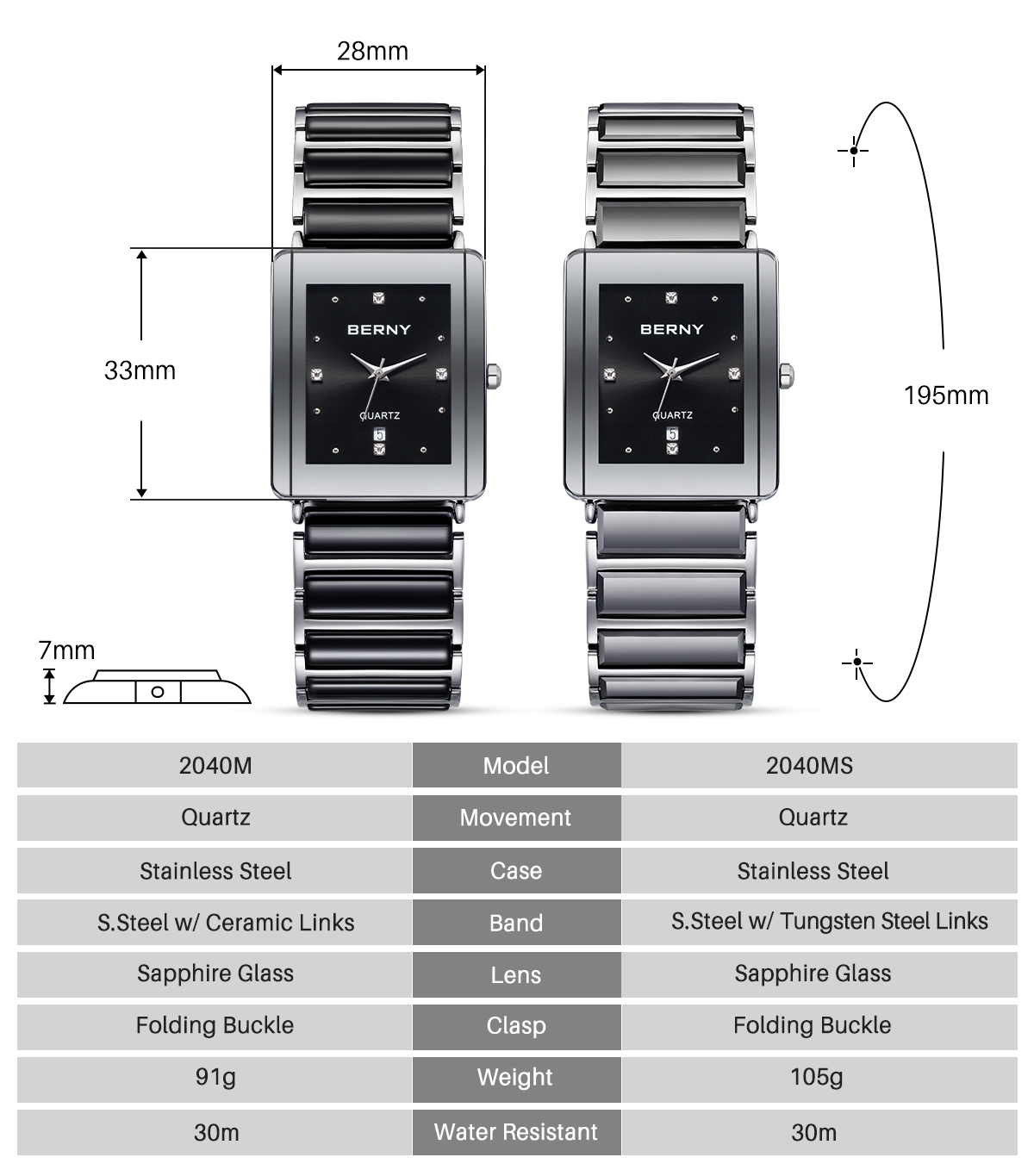 Jam Tangan Keramik BERNY untuk - Vintage Collectible Watches ulasan dan harga